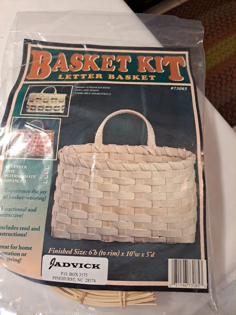 Kit completo de cartas de cesta, tejido, suministros, caña, patrón