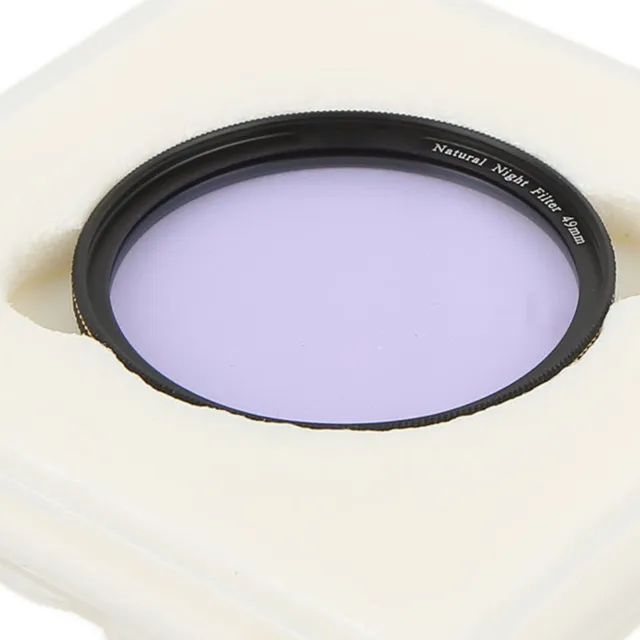 (49mm)Camera Lens Night Filter Clear Night Filter Light Pollution Reduction