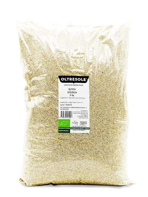 Oltresole - Quinoa Bianca Biologica, confezione convenienza 5 kg