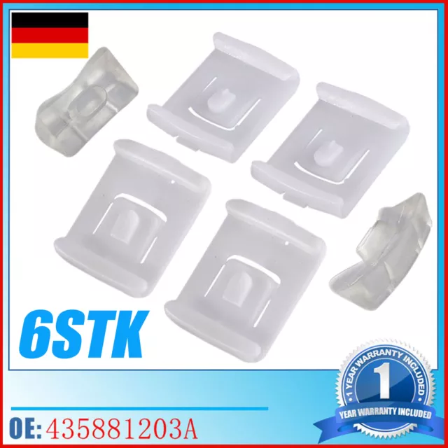 Gleitstück Satz 6-teilig Rep. Satz Sitzschiene For VW Golf 1 2 Jetta & Seat S01