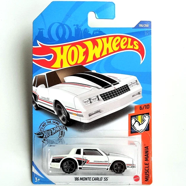 Hot Wheels 86 Monte Carlo SS white 2020 Muscle Mania 6/10 Long Card selten OVP