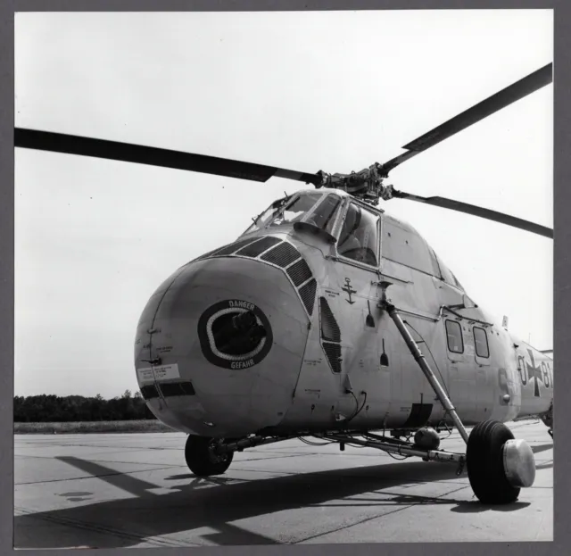 Koninklijke Marine Sikorsky H-34 S-58 Helicopter Large Vintage Photo 1