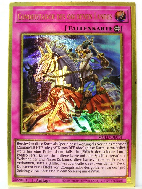 YUGIOH Cursed Eldland MGED-EN048 Premium Gold Rare 1st Edition - Foto 6