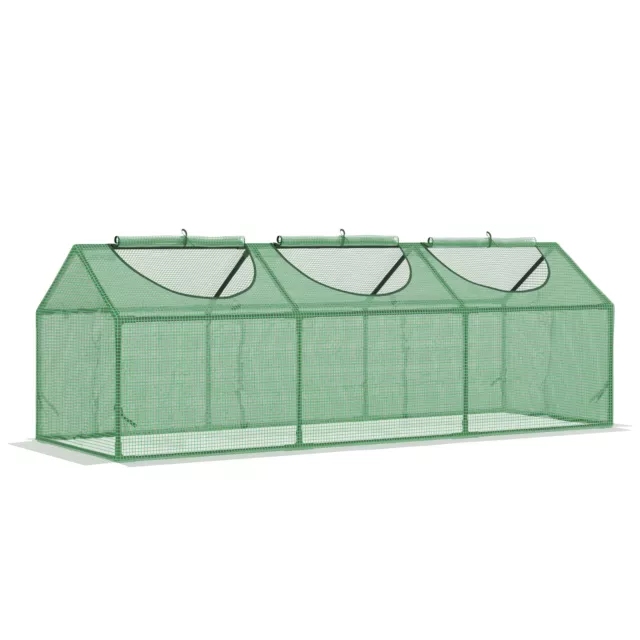 Outsunny Mini Greenhouse Small Plant Grow House w/ 3 Windows for Outdoor