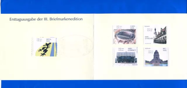 Privatpost PIN Berlin 15 -19  ETB 2003 Klappkarte Völkerschlachtdenkmal LEIPZIG