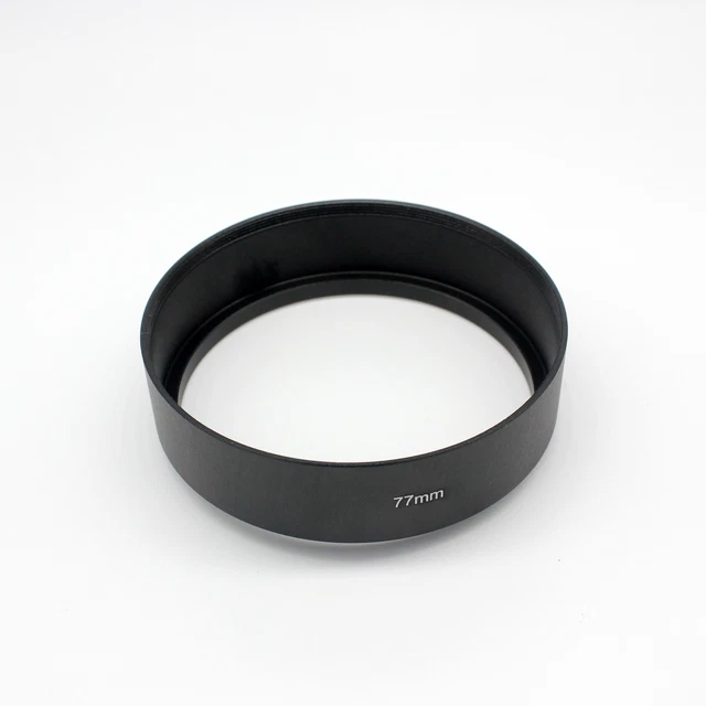 Universal 77 mm Standard Metal Lens Hood Screw in For 77MM Filter Thread Lens