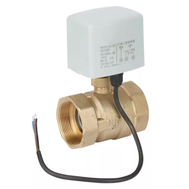 AC220V DN50 2-Inch 2-Way 3-Wire Brass Electric Motorized Ball Valve Premium