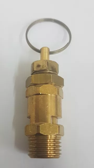 0.5-2 Bar bar Adjustable Safety Valve / Blow off valve 1/4 BSPP Max 30 PSI