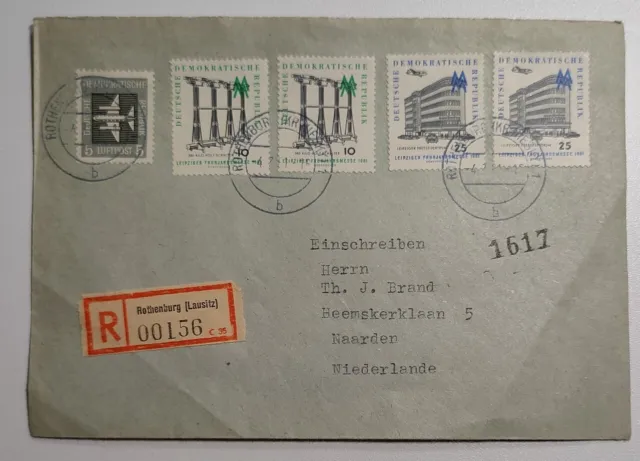 Briefmarken DDR 1961 Briefe