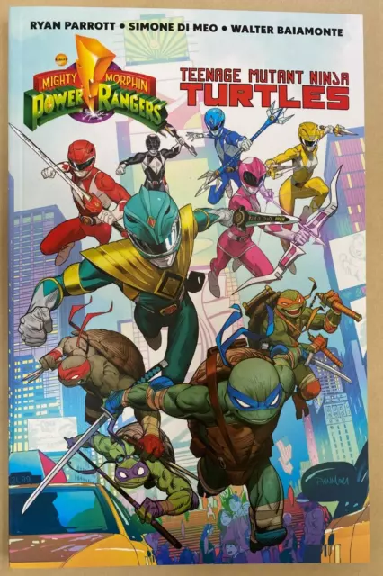 MMPR and TMNT Power Rangers Ninja Turtles TPB SC GN Boom! NM new