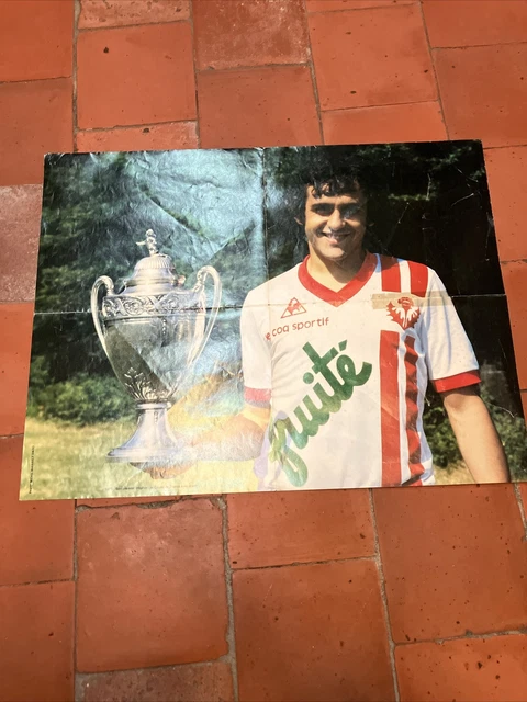 Affiche Vintage 1978 - Équipe France Platini & Kevin Keegan