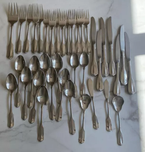 Vintage WM A Rogers/ Oneida Silver Plate Flatware 38 Piece Lot Silverware