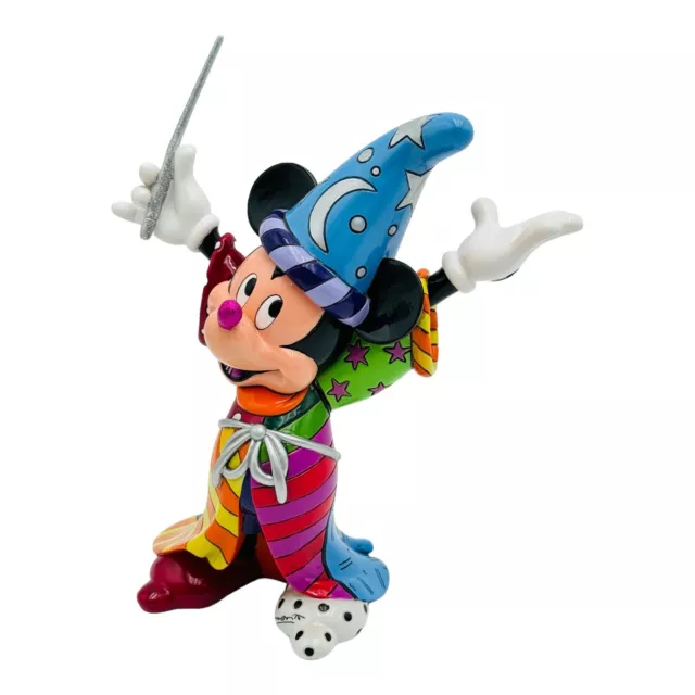 Enesco Disney By Romero Britto Fantasia Sorcerer Mickey Figurine 8.75” Tall