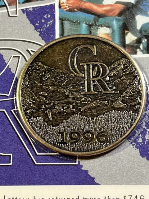 1996 Colorado Rockies and Colorado Lottery Medal