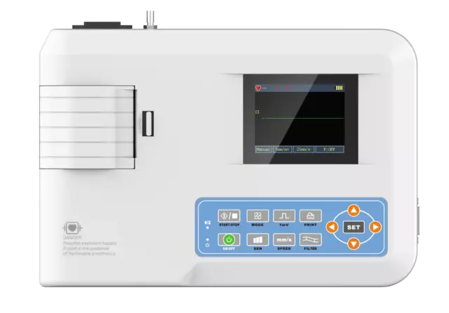 EKG Maschine 100G Einkanal 12 Kanal EKG Elektrokardiograph Drucker CE / FDA 2