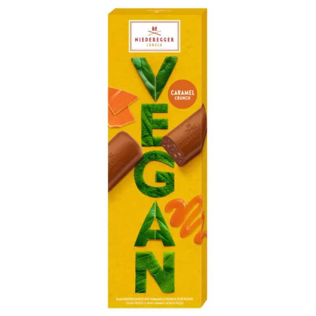 Niederegger Vegan Caramel Crunch Cioccolato Con Karamellstückchen 100g