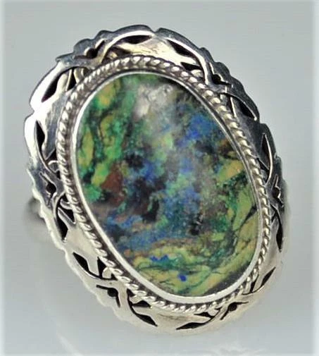 Taxco Salinas Hecho En Mexico Adjustable Band Sterling Silver Ring