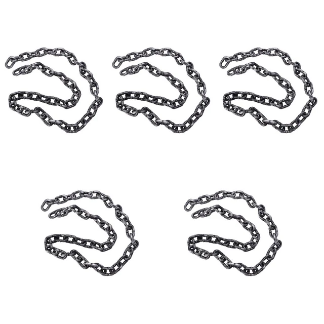 5pcs Halloween Chain 1 Meter Plastic Chain Prop Halloween Cosplay Costume