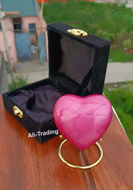 Mini Rose Souvenir Cœur Urne Avec Support & Boîte Petit pour Humain Ashes Hon