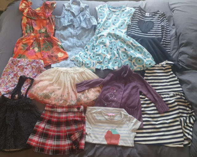 Girls clothing bundle all seasons 4-7years 11 items Inc River Island