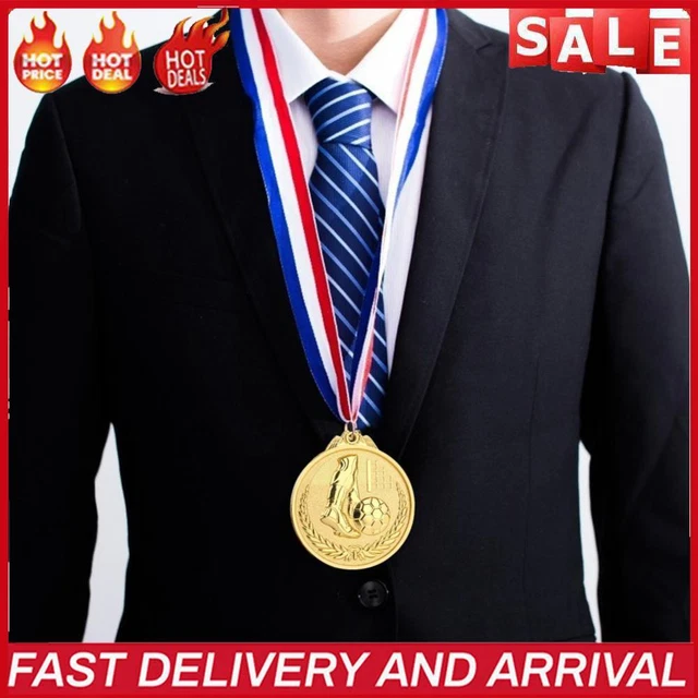 A/A Medal for School, Sports, Football Competitions, Prizes in Gold, Silver, Bron
