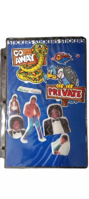 Vintage 1980's Sticker Collection Puffy Michael Jackson G.I. Joe Foil Dinosaurs