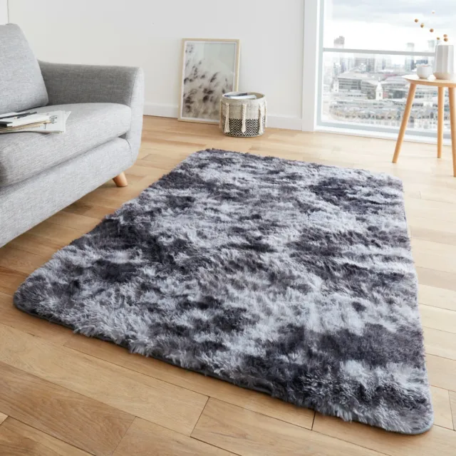 Large Fluffy Rugs Anti-Slip Shaggy Rug Bedroom Living Room Floor Soft Carpet Mat