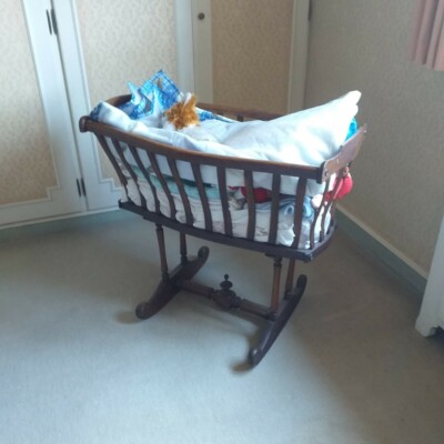Lit Bebe Ancien Bercelonnette Berceau En Hetre 1930 Eur 230 00 Picclick Fr