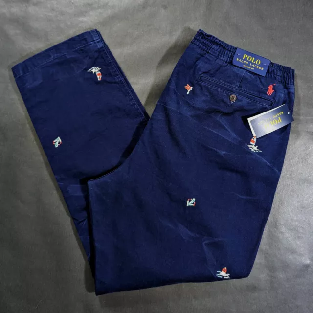 $148 Polo Ralph Lauren Classic Fit Polo Prepster Chino Pants Size 2XL 38x30