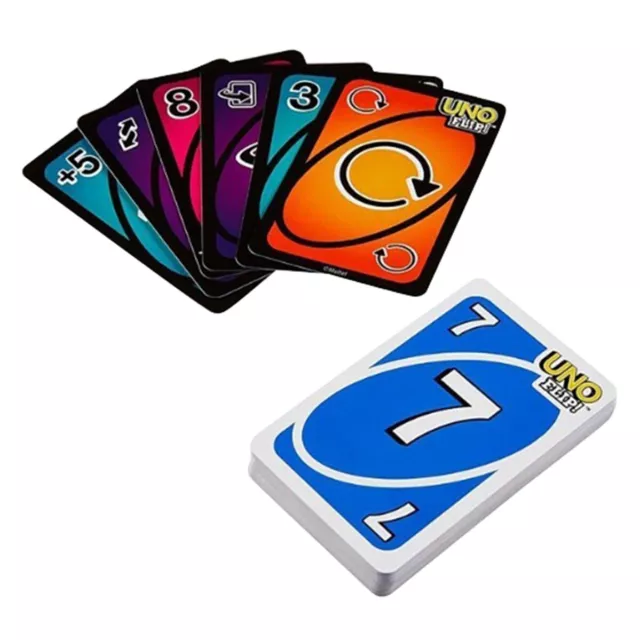 UNO FLIP! 2PK PLAYING CARDS Double Sided Cards - Flip The Deck Change The Game