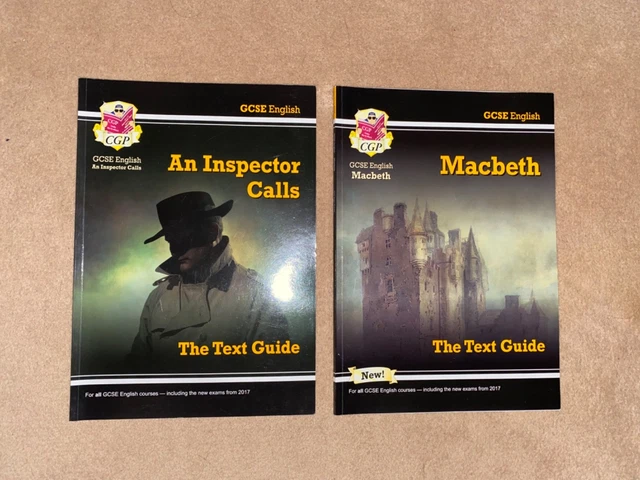 GCSE ENGLISH MACBETH & AN INSPECTOR CALLS Text Study Guide Books CGP ...