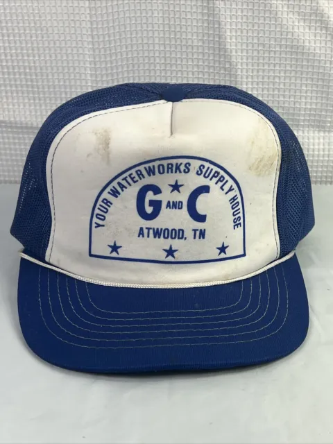 Atwood Tennessee 1980’s G And C Hat Your Waterworks Supply Hat Atwood Tennessee