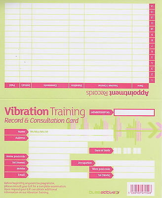 PIASTRA vibrazione formazione client esercizio record consultazione CARDS confezione da 25 2
