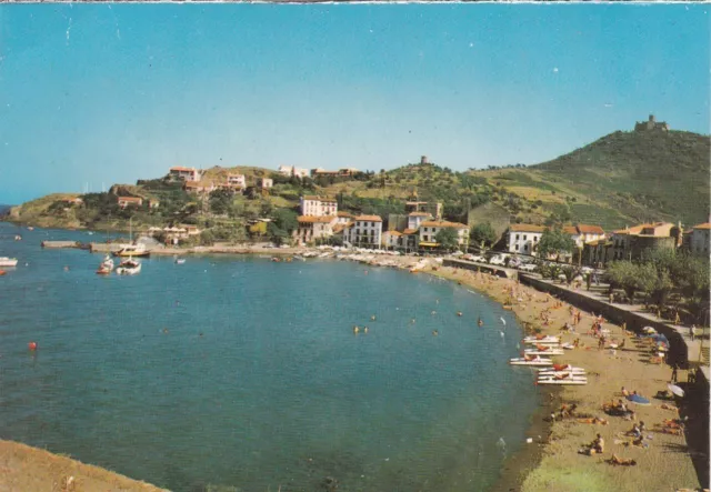 Collioure Strand Frankreich Bilderkarte 12 x 8,5 cm sehr guter Zustand