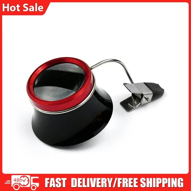 Clip-On Watchmakers Watch Magnifier 10x Jewelry Magnifying Eye Loupe Lens Tool