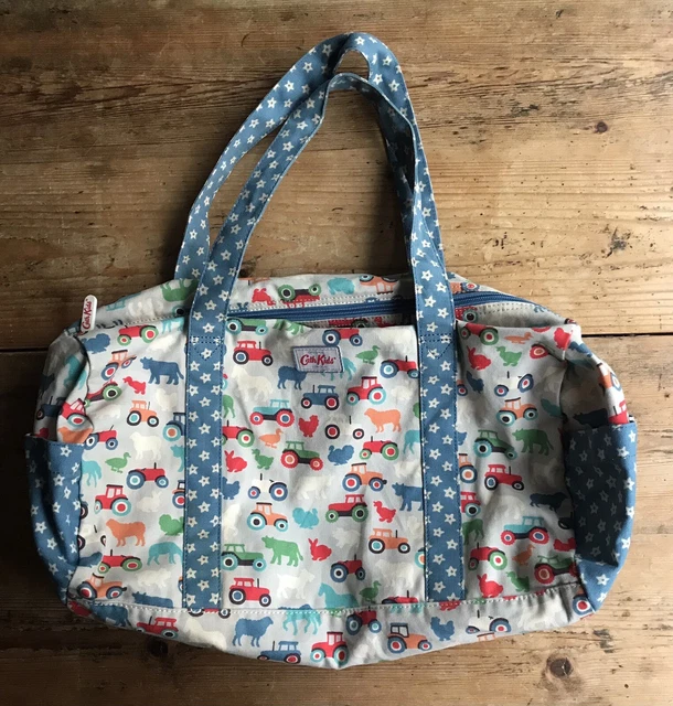 Borsa in tela stampa animale con stampa animale Cath Kidston bambini fattoria cortile - spalla con cerniera stelle dello sport