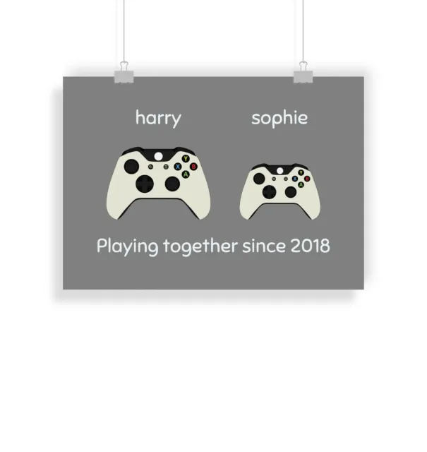 Personalised Xbox one, Poster, Gaming, Gift, Gamer, Gifts, Print, Custom, Art