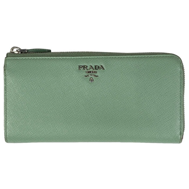 Prada Logo Long Wallet Women Second Hand 27H09