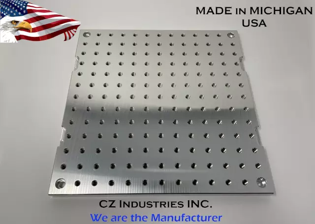 10" x 10" x 1/2" MIC 6 Aluminum Fixture / Sacrificial Plate, Mini Pallet, QTY:1