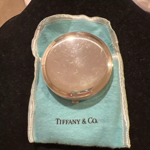 Tiffany & Co Sterling Silver Mirror Powder Compact