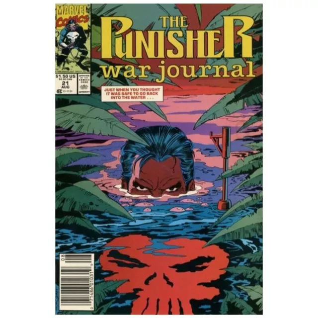 Punisher War Journal (1988 series) #21 Newsstand in NM minus. Marvel comics [l