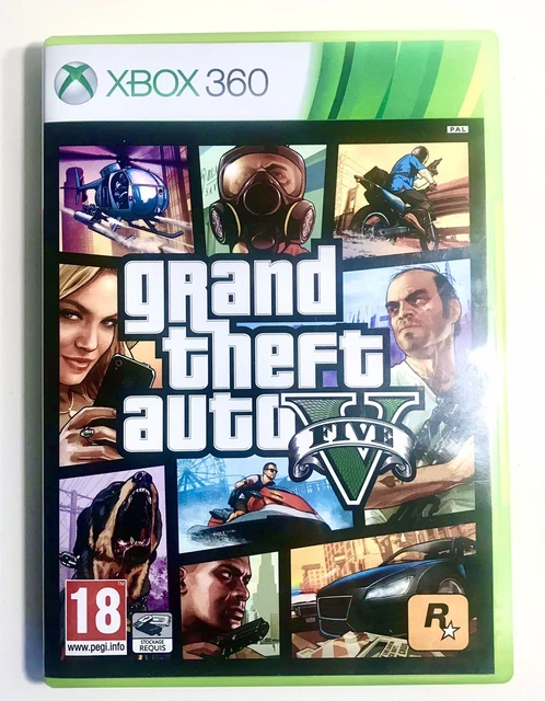 Jeu GTA 5 (Grand Theft Auto V) Complet Pour Xbox 360 - Version PAL - Bon état