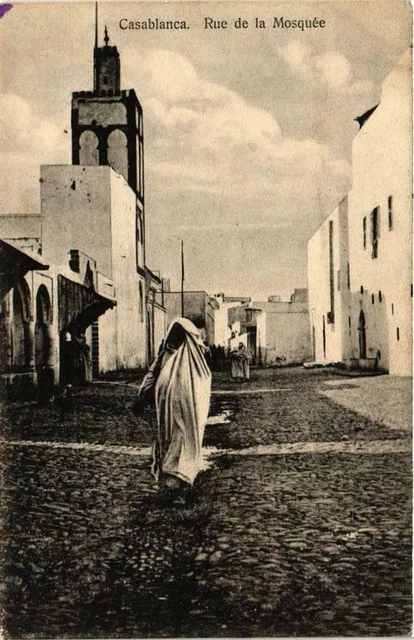 CPA AK CASABLANCA - Rue de la Mosquée MAROC (669085)