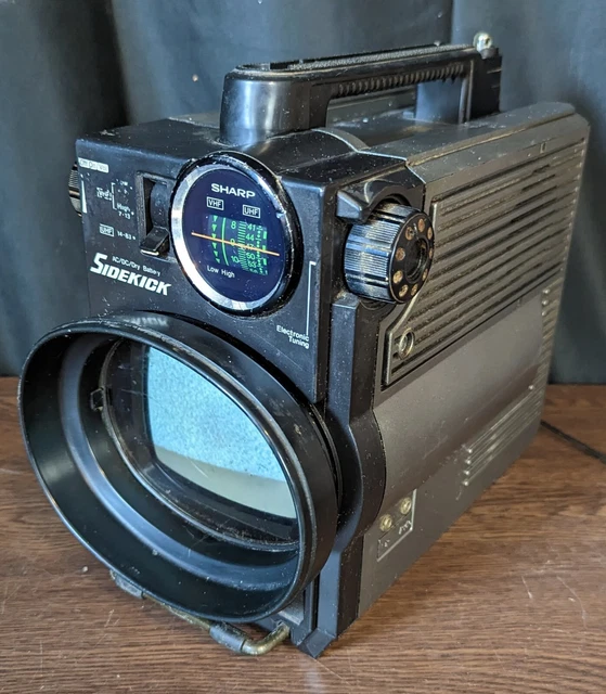Vintage 1978 Sharp Sidekick Model 3T-50B Black And White TV WORKING *READ DESC* Vintage 1978 Sharp Sidekick Model 3T-50B Black And White TV WORKING *READ DESC*