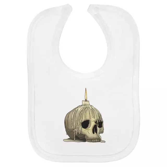 'Skull Candle' Soft Cotton Baby Bib (BI00057724)