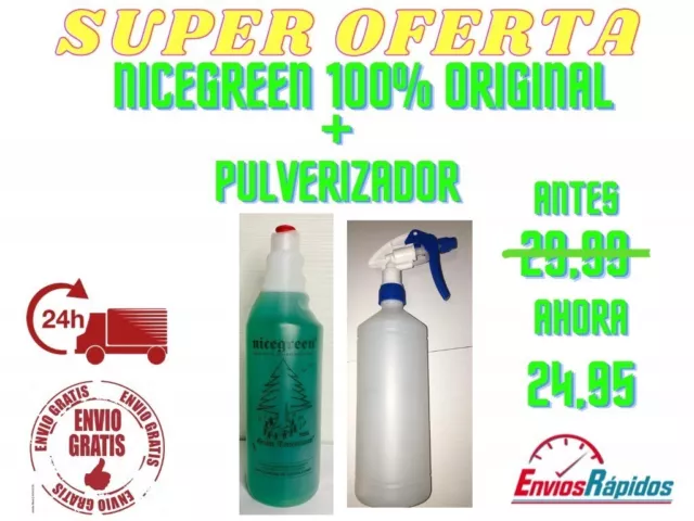 LIMPIADOR EXTREMO NICEGREEN 1 Litro 100% ORIGINAL+🔥 PULVERIZADOR GRATIS 🔥 24H