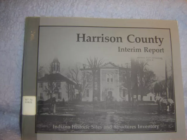 Harrison County Indiana History Interim Report Corydon Palmyra Mauckport Laconia