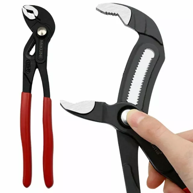 Water Pump Pliers Quick-release Plumbing Pliers Straight Jaw Groove Joint SetUK