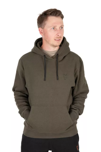 Fox Collection grün & schwarz Hoodie Kapuzenpullover Jacke alle Größen Karpfen Angelbekleidung