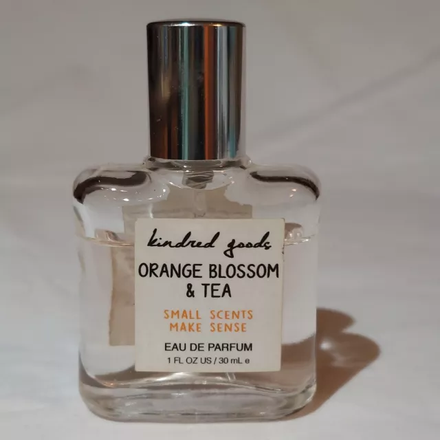 Used: ORANGE BLOSSOM & TEA eau de parfum Kindred Goods / Old Navy 1 oz / 30 ml Used: ORANGE BLOSSOM & TEA eau de parfum Kindred Goods / Old Navy 1 oz / 30 ml
